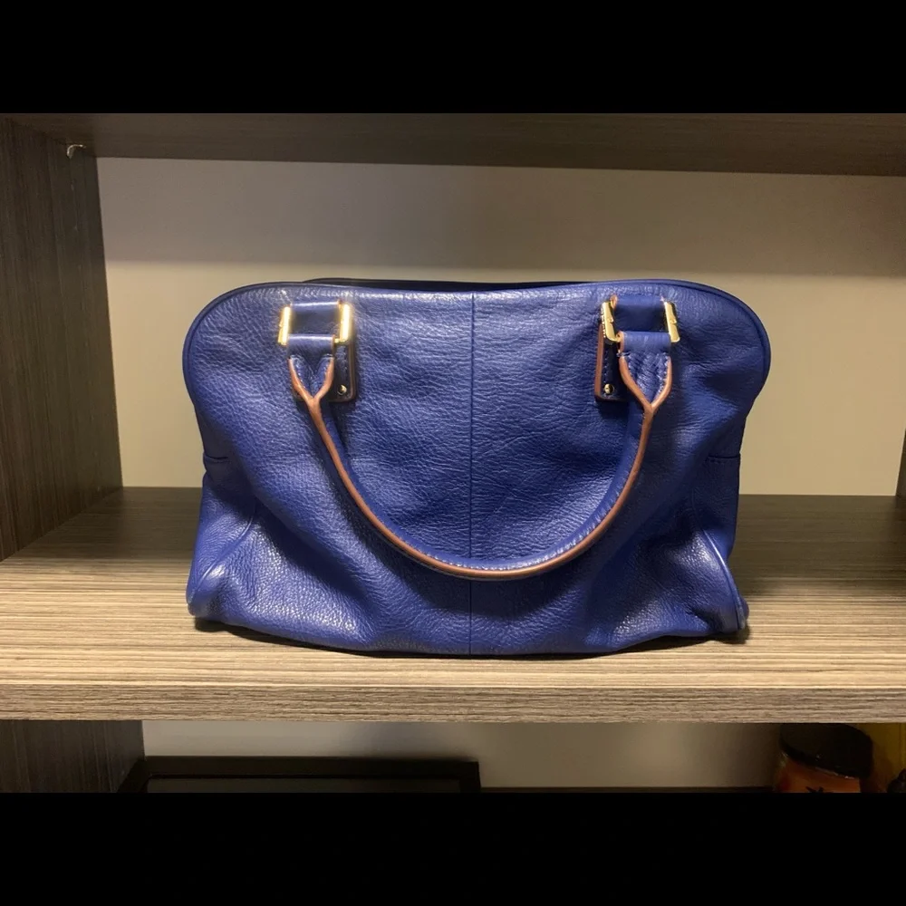 Tory Burch blue Thea satchel